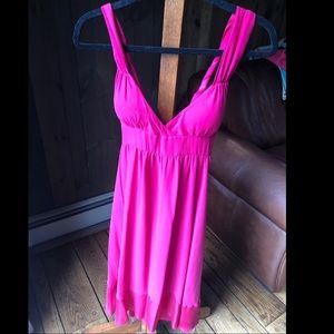 French Connection - magenta dress - Size 4